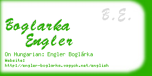 boglarka engler business card