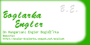 boglarka engler business card